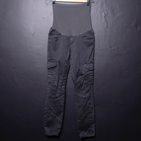 Joe's Gray Maternity Military Chelsea Skinny Sz 27 - Picture 4 of 6